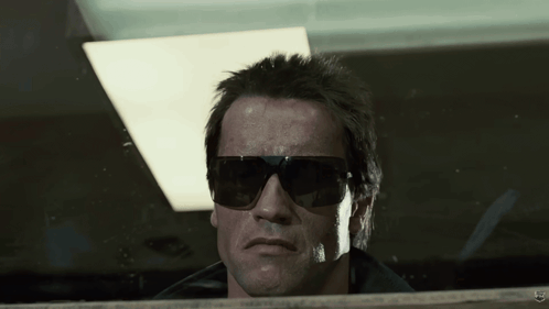 A Close Up Of A Man Wearing Sunglasses With The Letters Ff On The Bottom Right GIF