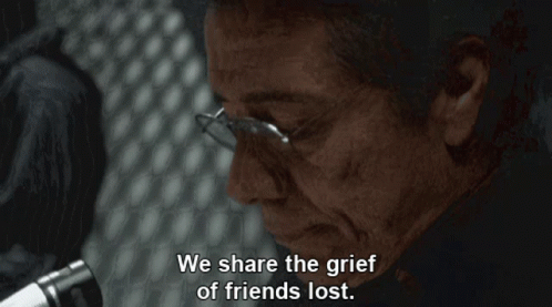 Man With Glasses Saying We Share The Grief GIF