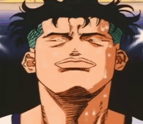 A Close Up Of A Man With His Eyes Closed GIF