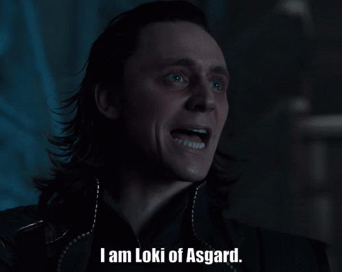 Close-Up Of Loki Saying I Am Loki Of Asgard GIF