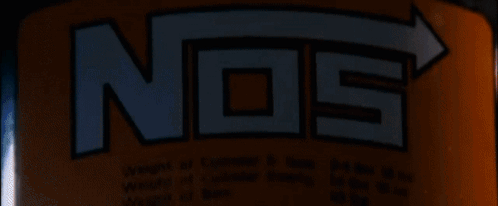 A Close Up Of A Nos Bottle With An Arrow Pointing Upwards GIF