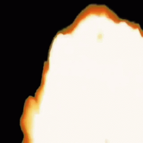 A Close Up Of A Painting Of A Fire Explosion With A White Background . GIF