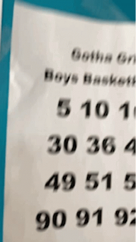 A Close Up Of A Paper That Says Gotta Get Boys Baskets GIF