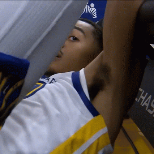A Close Up Of A Person 'S Armpit With The Word Chase On The Back GIF