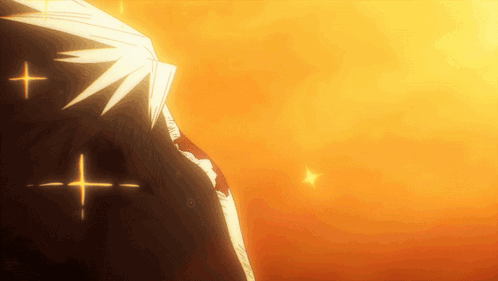 A Close Up Of A Person 'S Back With A Few Stars Coming Out Of It GIF