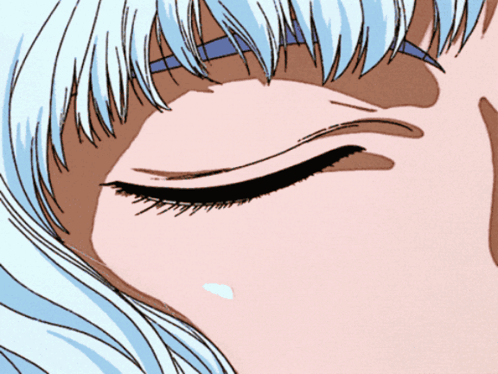A Close Up Of A Person 'S Eye With A Black Eyeliner GIF