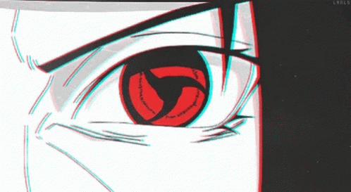 A Close Up Of A Person 'S Eye With A Red Circle In It GIF