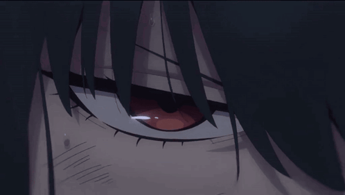A Close Up Of A Person 'S Eye With A Red Eye GIF