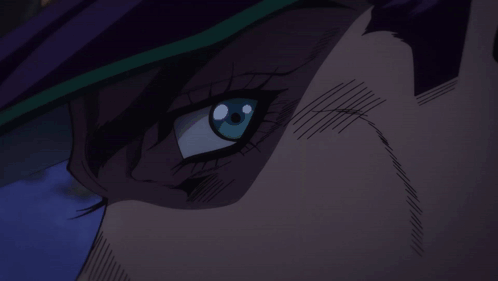A Close Up Of A Person 'S Eye With Blue Eyes GIF