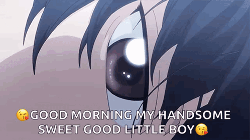 Close Up Of Eye With Good Morning Message GIF