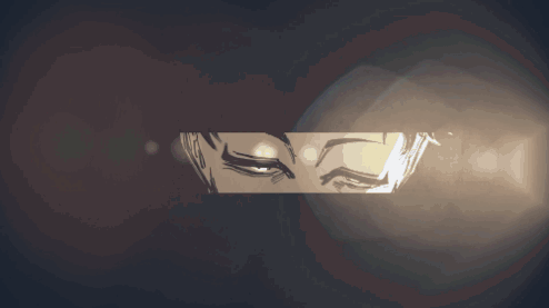 A Close Up Of A Person 'S Eyes With A Light Shining Through Them GIF