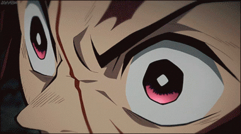 A Close Up Of A Person 'S Eyes With A Watermark That Says Anime GIF