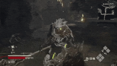 A Close Up Of A Person 'S Face In A Video Game With The Number 20/20 On The Bottom GIF