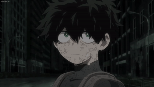 A Close Up Of A Person 'S Face That Says ' Sanime.tv ' At The Bottom GIF