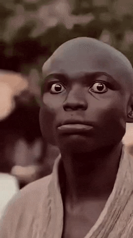 Close Up Of Bald Person's Face GIF