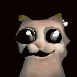 A Close Up Of A Person 'S Face With A Black Background And A White Eye . GIF
