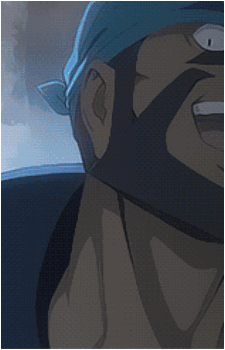 A Close Up Of A Person 'S Face With A Blue Hat GIF