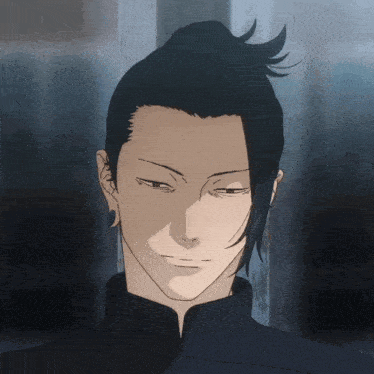 A Close Up Of A Person 'S Face With A Bun GIF