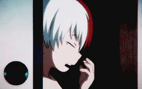 A Close Up Of A Person 'S Face With A Circle In The Middle GIF