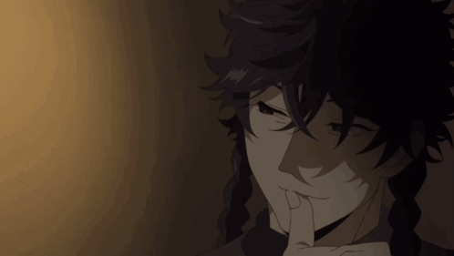 A Close Up Of A Person 'S Face With A Finger On Their Mouth GIF