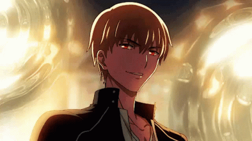 A Close Up Of A Person 'S Face With A Glowing Background GIF