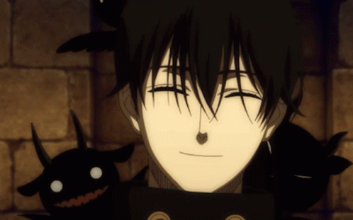 A Close Up Of A Person 'S Face With A Monster Behind Them GIF