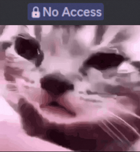 A Close Up Of A Person 'S Face With A No Access Sign Behind Them GIF