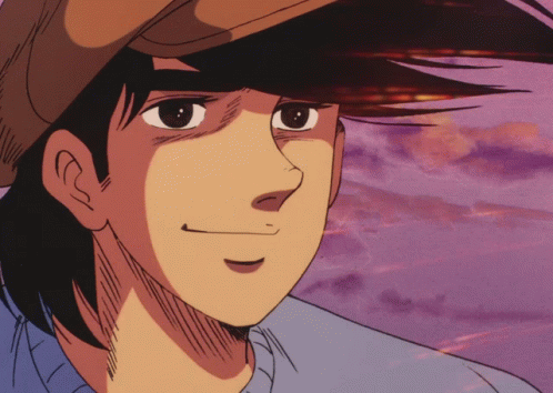 Close Up Of Person's Face With Purple Background GIF