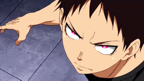 A Close Up Of A Person 'S Face With A Red Eye GIF