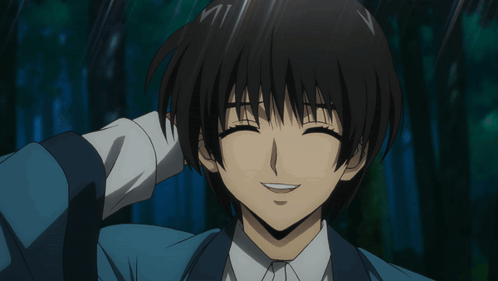 A Close Up Of A Person 'S Face With A Smile GIF