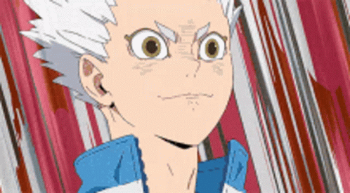A Close Up Of A Person 'S Face With A Striped Background . GIF