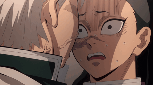 A Close Up Of A Person 'S Face With A Surprised Look On It GIF