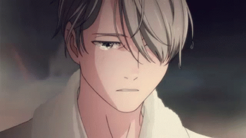 A Close Up Of A Person 'S Face With A Tear Running Down His Face GIF