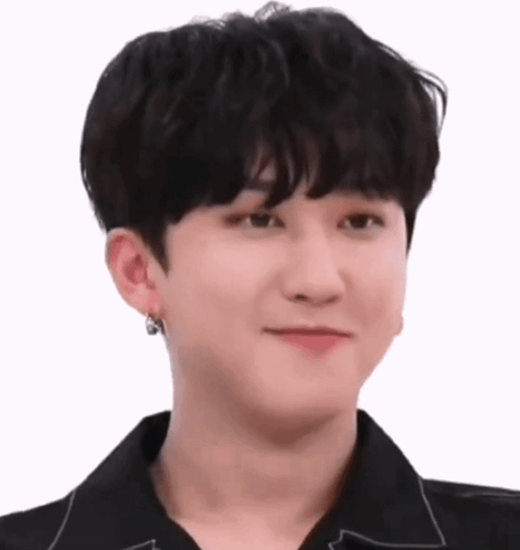 A Close Up Of A Person 'S Face With A White Background . GIF