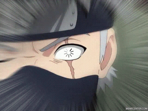 A Close Up Of A Person 'S Face With A White Eye And A Memecenter.com Logo In The Corner GIF