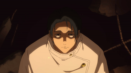 A Close Up Of A Person 'S Face With A White Jacket On GIF