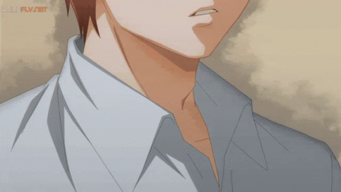A Close Up Of A Person 'S Face With Animeflv Written On The Bottom Right GIF