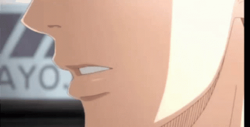 A Close Up Of A Person 'S Face With Ayo Written In The Background . GIF