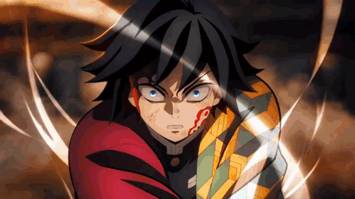 A Close Up Of A Person 'S Face With Blood On It GIF