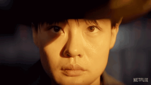 Close Up Of Person's Face With Netflix Text GIF