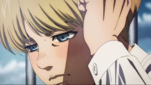 A Close Up Of A Person 'S Face With The Letter O On Their Shirt GIF