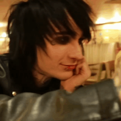 A Close Up Of A Person 'S Face With The Word Ear Visible GIF