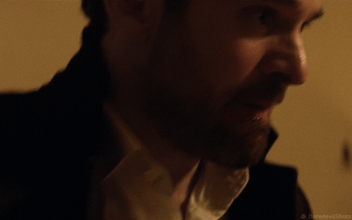 A Close Up Of A Person 'S Face With The Words Daredevilshots Visible In The Corner GIF