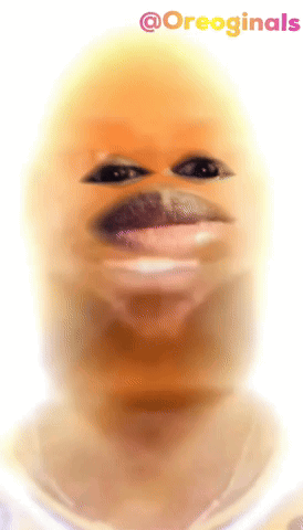 A Close Up Of A Person 'S Face With The Words @Oreoginals Above GIF