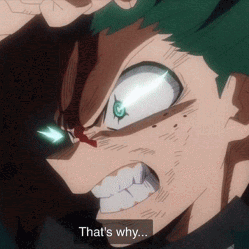 A Close Up Of A Person 'S Face With The Words That 'S Why On The Bottom GIF