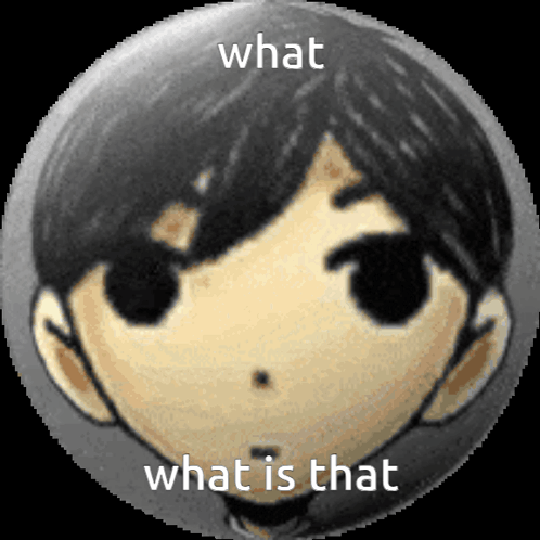 A Close Up Of A Person 'S Face With The Words What Is That Written On It GIF
