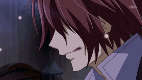A Close Up Of A Person 'S Face With Tv Tokyo Written On The Bottom GIF