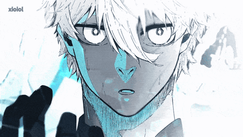 A Close Up Of A Person 'S Face With Xlolol In The Corner GIF