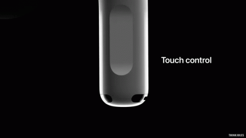 A Close Up Of A Person 'S Finger On A Touch Control Device GIF