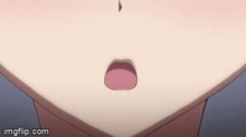 A Close Up Of A Person 'S Mouth With A Huge Smile GIF